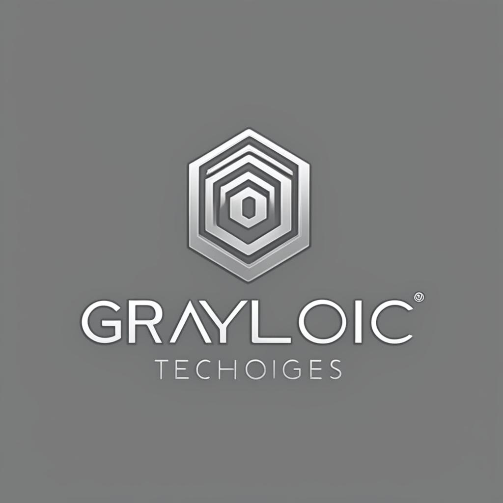 Modern and sleek logo for 'GRAYLOGIC TECHNOLOGIES', featuring shades of gray and stylized circuit board pattern