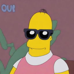 A hilarious cartoon depiction of a banana wearing stylish sunglasses.