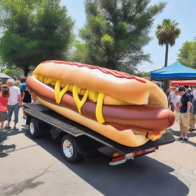 The world's largest hot dog