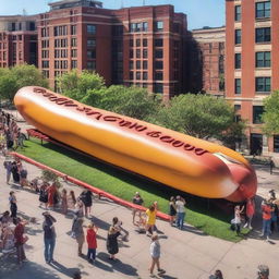 The world's largest hot dog