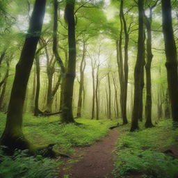 The forest that was once a city grows thick and lush