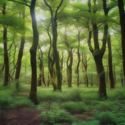 The forest that was once a city grows thick and lush