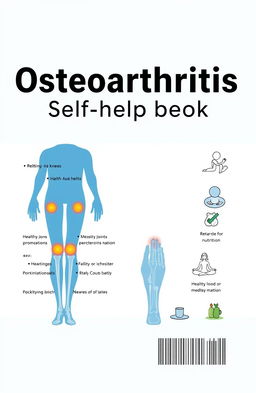 An informative and visually appealing cover design for an Osteoarthritis Self-help handbook