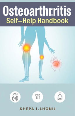 An informative and visually appealing cover design for an Osteoarthritis Self-help handbook