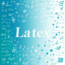 A vibrant and creative cover design featuring various mathematical formulas and symbols cascading across the background