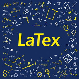 A bright and engaging cover design featuring a variety of mathematical formulas elegantly scattered throughout the background