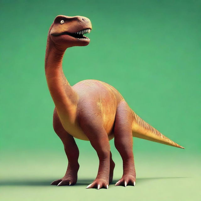 A scientifically accurate rendition of a dinosaur.