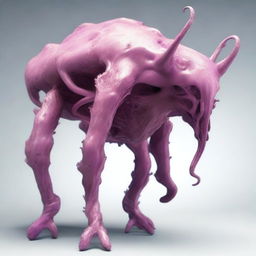 Generate an image of a bizarre, otherworldly creature that defies conventional aesthetics.