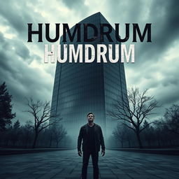 A captivating and eerie book cover for a contemporary horror/thriller titled 'Humdrum'