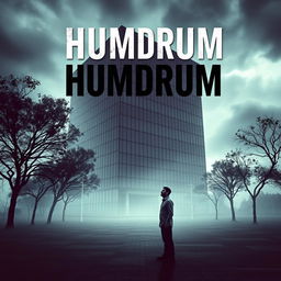 A captivating and eerie book cover for a contemporary horror/thriller titled 'Humdrum'