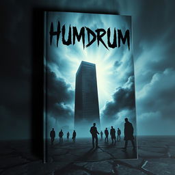 An intense and haunting book cover for a contemporary horror/thriller titled 'Humdrum'