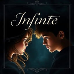 A romantic book cover titled 'Infinite'