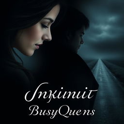 A dark-themed book cover for a romance novel titled 'Инфинит'