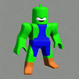 Piccolo from Dragonball as a character in the style of Roblox, without using any Dragonball Z stylistic elements.