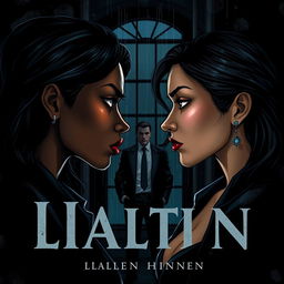 An illustrated art book cover featuring a black woman and an Italian woman locked in an intense stare-down, their expressions conveying determination and tension