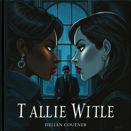 An illustrated art book cover featuring a black woman and an Italian woman locked in an intense stare-down, their expressions conveying determination and tension