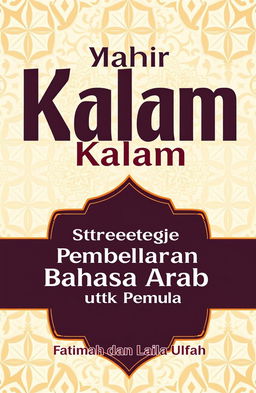 A book cover design featuring the title in large, bold text, 'Mahir Kalam'