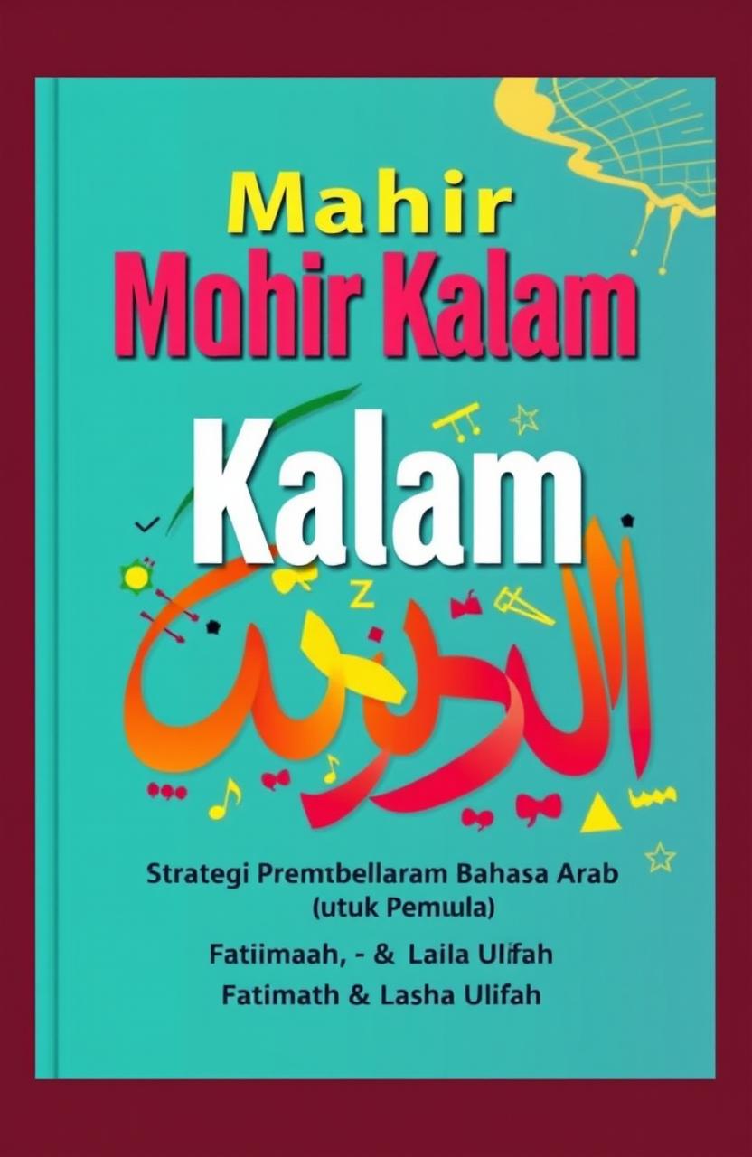 A captivating book cover design for the title 'Mahir Kalam' in large, bold letters at the top