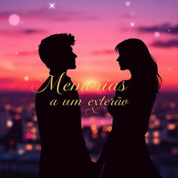 Book cover design for a love and heartbreak theme, titled 'Memorias a un extraño'