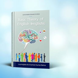 A creatively designed book cover for 'Basic Theory of English Psycholinguistics' by Lamhot Naibaho & Santosh Kumar Behera