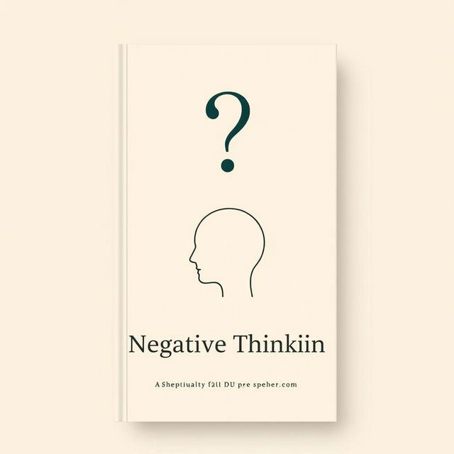 A simple and elegant book cover design featuring an artistic representation of a human head, centrally placed