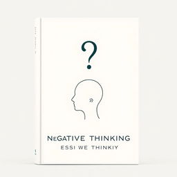 A simple and elegant book cover design featuring an artistic representation of a human head, centrally placed