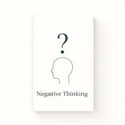 A simple and elegant book cover design featuring an artistic representation of a human head, centrally placed