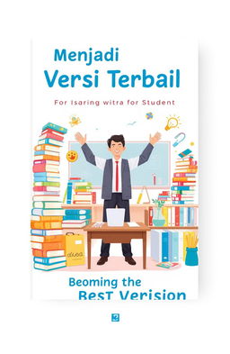 A visually appealing book cover titled 'Menjadi Versi Terbaik' and 'Becoming the Best Version'