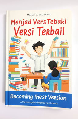 A visually appealing book cover titled 'Menjadi Versi Terbaik' and 'Becoming the Best Version'