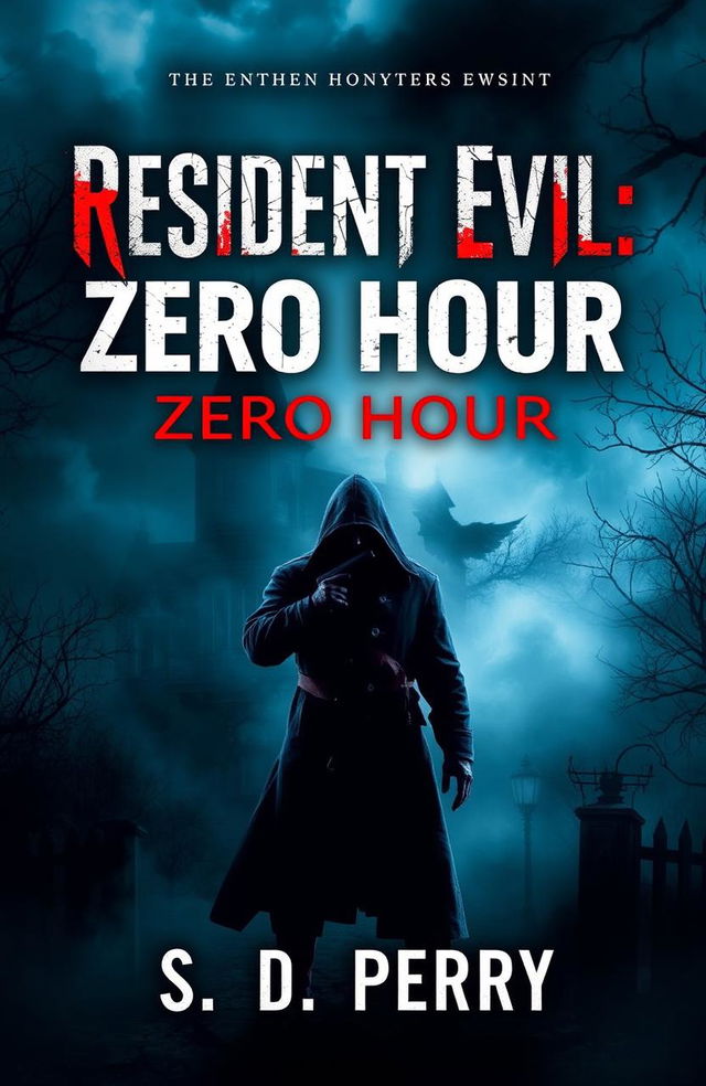 A captivating book cover design for 'Resident Evil: Zero Hour' by S