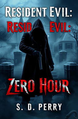 A captivating book cover design for 'Resident Evil: Zero Hour' by S