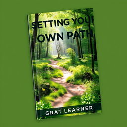 A striking book cover for "Setting Your Own Path" by "Great Learner"