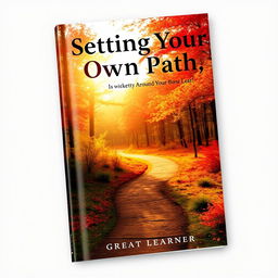 A captivating book cover for "Setting Your Own Path" by "Great Learner"