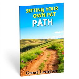 A visually appealing book cover for "Setting Your Own Path" by "Great Learner"