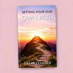 A visually striking book cover for "Setting Your Own Path" by "Great Learner"