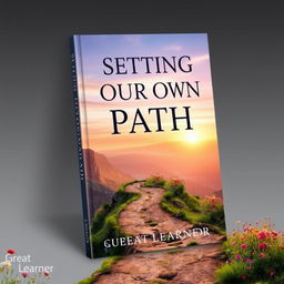 A visually striking book cover for "Setting Your Own Path" by "Great Learner"