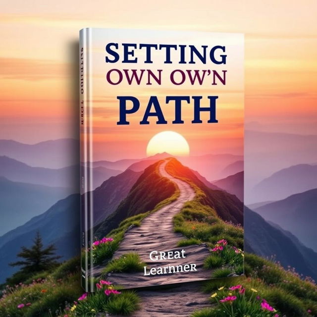 A visually striking book cover for "Setting Your Own Path" by "Great Learner"