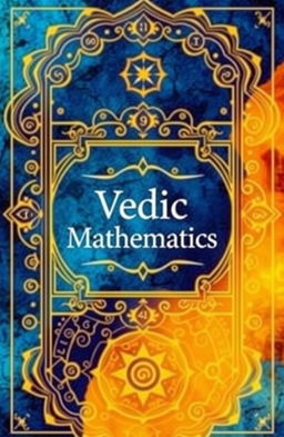 A visually captivating e-book cover for a book about Vedic Mathematics