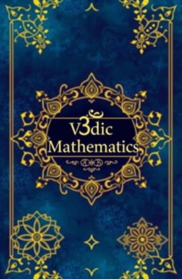 A visually captivating e-book cover for a book about Vedic Mathematics