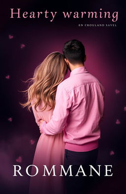 A heartwarming romance book cover featuring a couple in a back pose, their faces not visible, symbolizing intimacy and connection