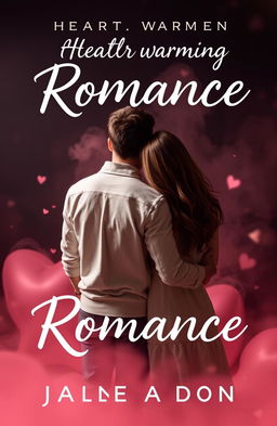 A heartwarming romance book cover featuring a couple in a back pose, their faces not visible, symbolizing intimacy and connection