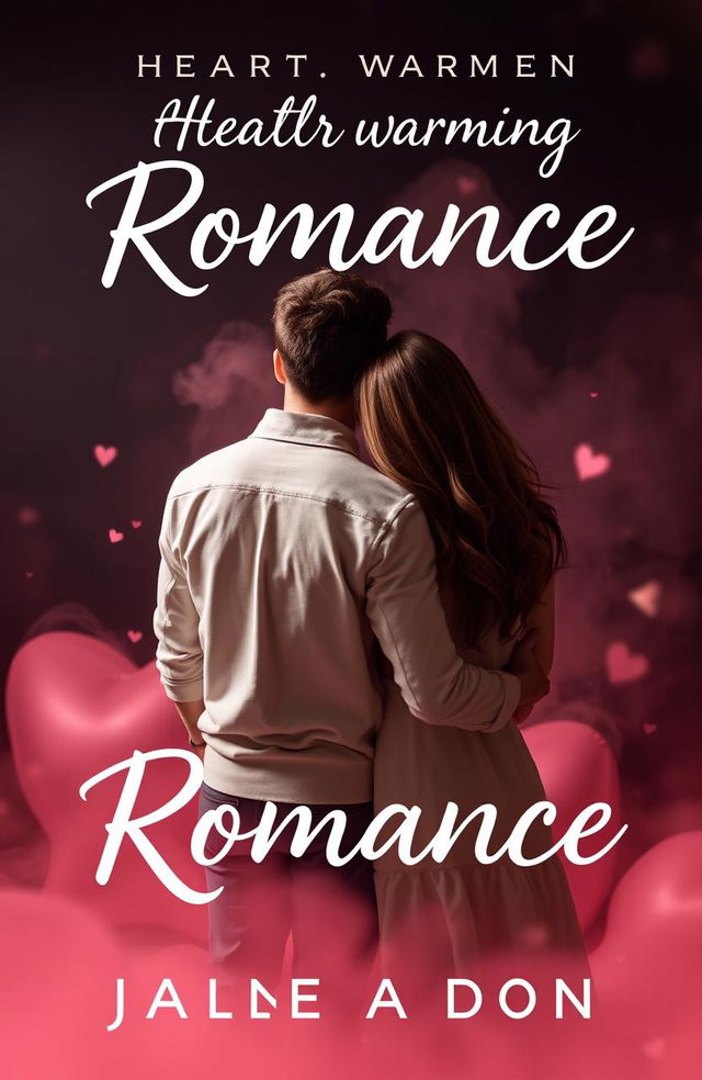 A heartwarming romance book cover featuring a couple in a back pose, their faces not visible, symbolizing intimacy and connection