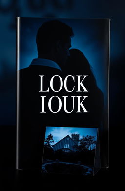 A visually striking book cover featuring a couple in the background, portrayed with a dark theme and rendered in a photorealistic style