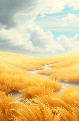 A serene and poetic landscape featuring wind and serene movement, inspired by the themes of the verse