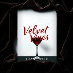 A captivating book cover for a murder mystery novel titled 'Velvet Vines' by Juan Pablo