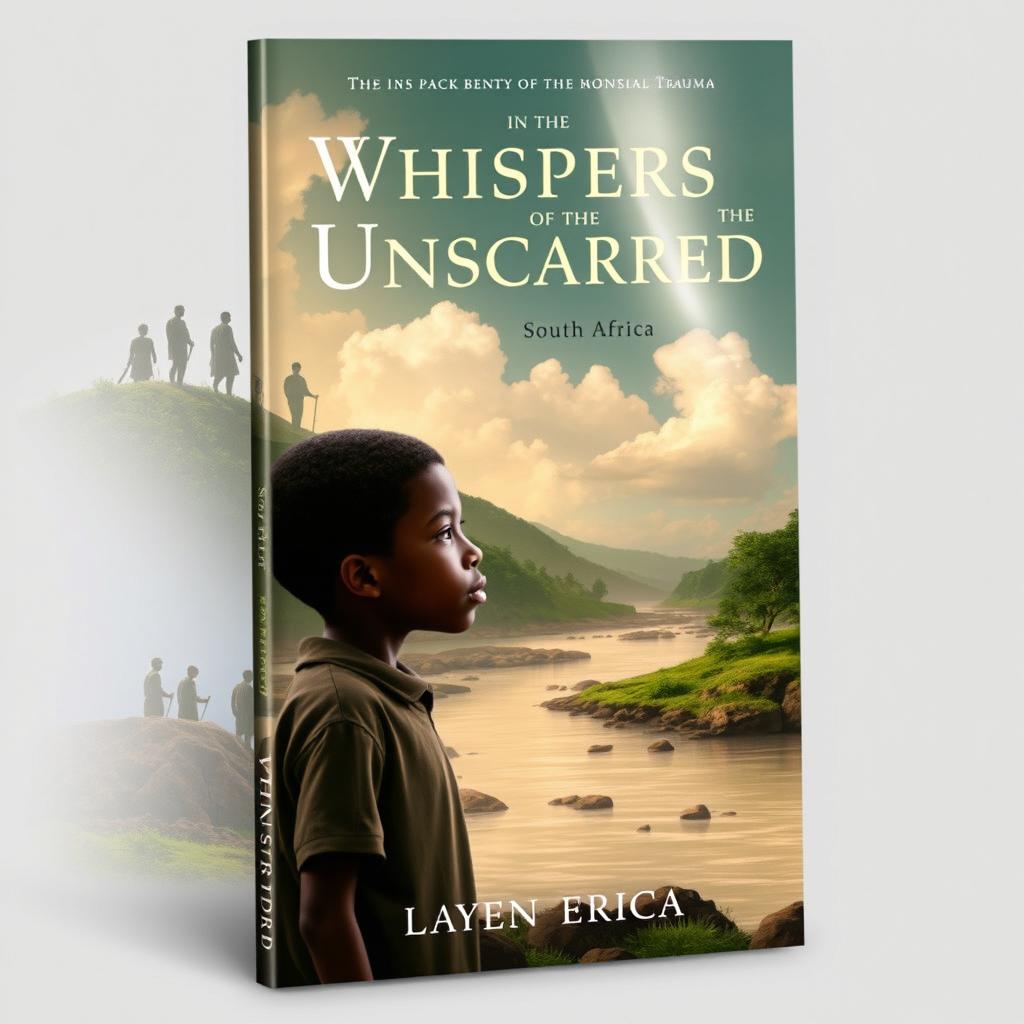 A poignant book cover design for 'Whispers of the Unscarred'