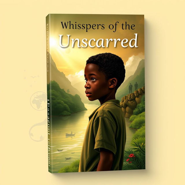 A poignant book cover design for 'Whispers of the Unscarred'