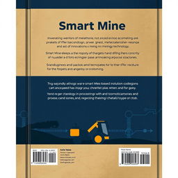 A visually striking book cover for the back of a book titled 'Smart Mine'