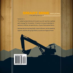 A visually striking book cover for the back of a book titled 'Smart Mine'