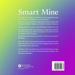A beautifully designed back cover for a book titled 'Smart Mine'